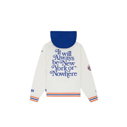 New York or Nowhere x New York Mets Youth Chrome White Motto Hoodie