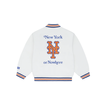 New York or Nowhere x New York Mets Youth White Jacket