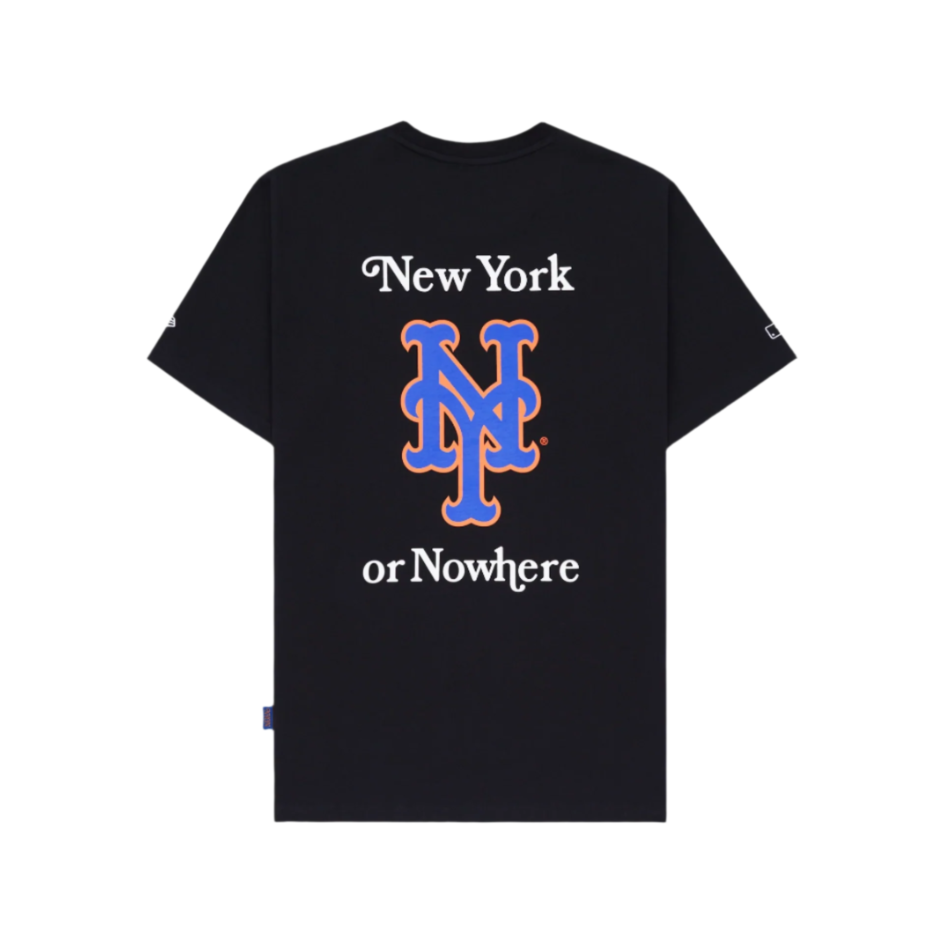 New York or Nowhere x New York Mets Black Logo T-Shirt