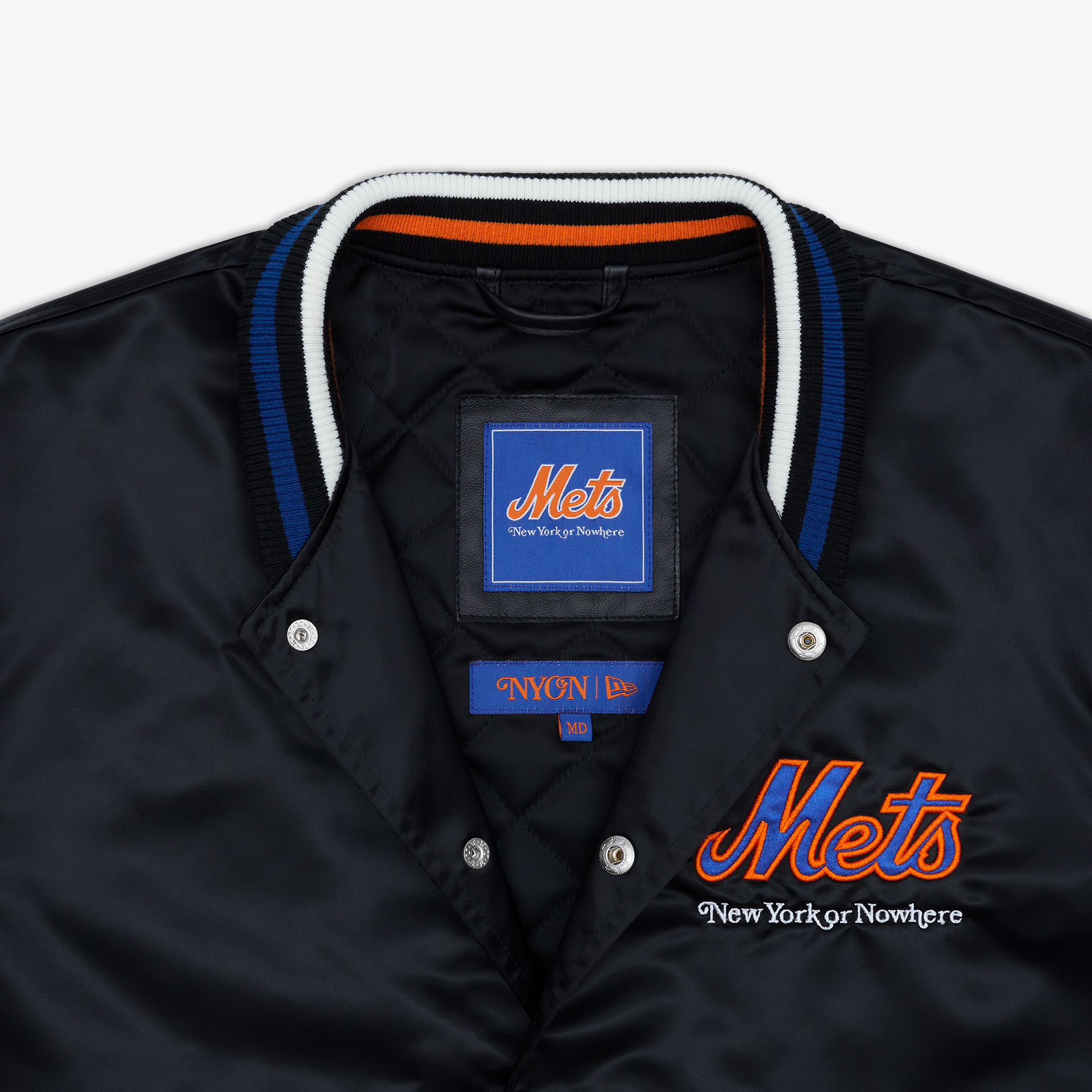 New York or Nowhere x New York Mets Youth Black Jacket