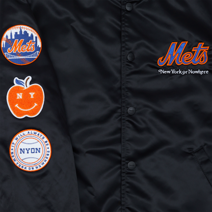 New York or Nowhere x New York Mets Youth Black Jacket