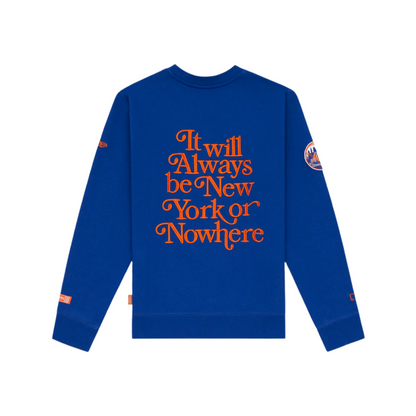 New York or Nowhere x New York Mets Light Royal Crewneck