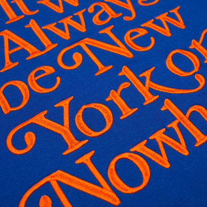 New York or Nowhere x New York Mets Light Royal Crewneck