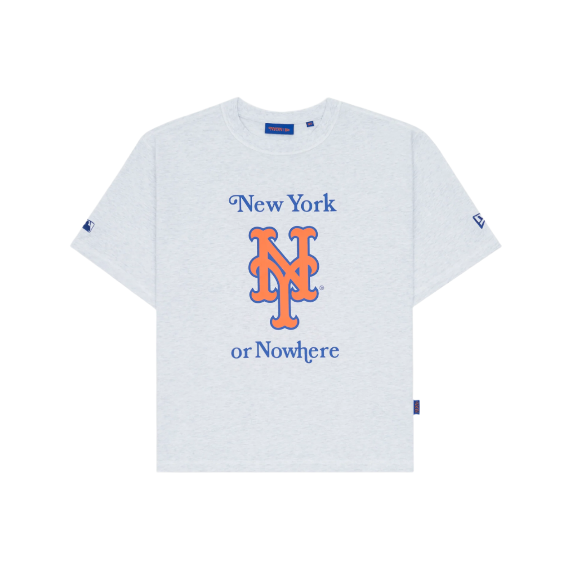 New York or Nowhere x New York Mets White Relaxed Logo T-Shirt